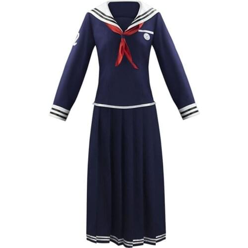 Danganronpa Toko Fukawa Cosplay Japanese Kawaii Sailor Costume High School Uniform Skirt Dress