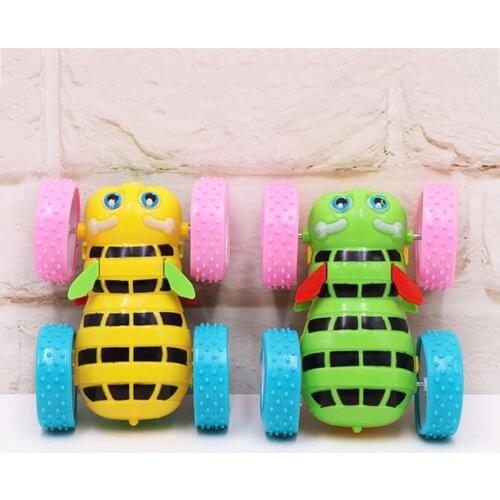 1PCS Childrens Toy Car Large Four-Drive Inertia Double-Sided Dump Truck Stunt Car Bee Car Childrens Educational Toys Gift