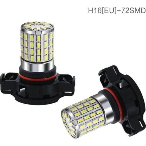 10pcs H11 9005 9006 HB3 HB4 H16 5202 LED Bulbs led Extremely Bright 72SMD 3014 LED Fog Lights 6000K White Led