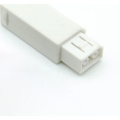 10PCS High quality Black/Gray for WII 2P 180 degree power male connector Power male connector AC adapter
