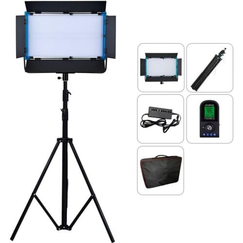 100W Bi-color 3200K-5500K Led Video Studio Light Yidoblo A-2200IV Photography Lighting LED Soft Fill Light with Tripod DMX