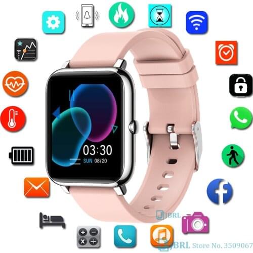 2021 Square Full Touch SmartWatch Women Men Sports Electronic Wrist Watch For Andriod Ios Music Control Smart Clock Smart watch