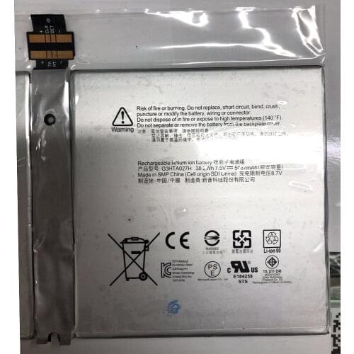 7.5V 5087mAh 38.2WH G3HTA027H Laptop Battery For Microsoft Surface Pro 4 1724 12.3" Tablet DYNR01