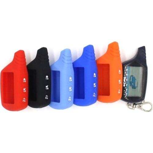 For Starline B9 B6 A91 A61 Keychain Silicone Cover Key Case For Starline B91 Car Alarm Remote Controller LCD Transmitter