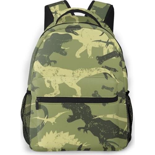 Children Backpacks School Bag For Boys Camouflage Dinosaur Teenagers Schoolbag Student Bookbags
