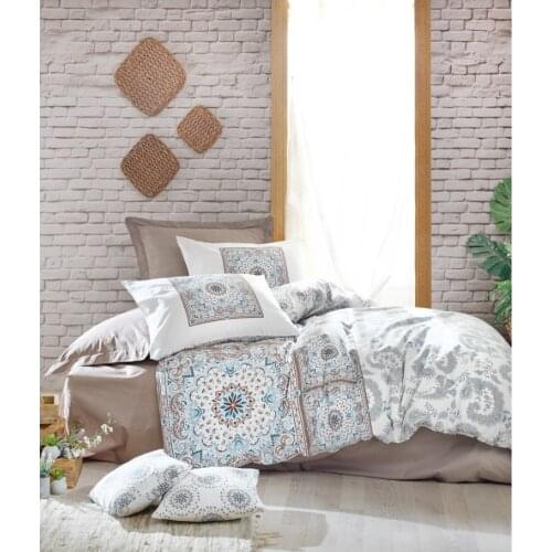 Cotton Box Turkey Double Duvet Duvet Cover Bed Sheet Pillowcase King Size Duvet Cover Bedding 100% Cotton Bedroom 4 Piece Bohem