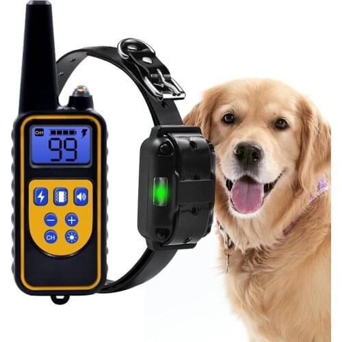 Bark Deterrents Dog Electronics Trainer Dog Collar Trainer Beep Vibration Shock Mode Control Pet Easily With LCD Display
