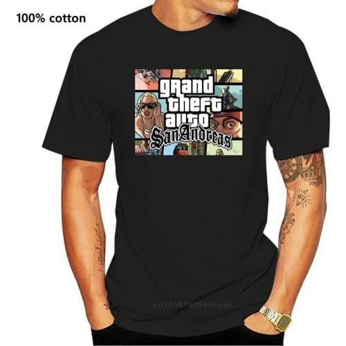 Grand Theft Auto GTA Popular Game T Shirt Man Picture Print Casual T-Shirt