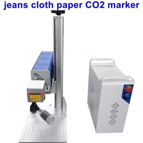 CO2 laser marking machine for straw reed drinking pipe wood pen bamboo bar marking printing engraving machine