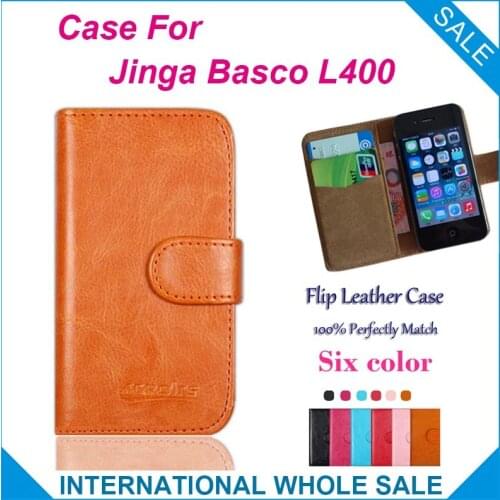 Hot!! 2016 Jinga Basco L400 Case, 6 Colors High Quality Leather Exclusive Cover For Jinga Basco L400 tracking number