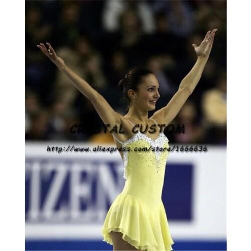 Crystal Custom Figure Skating Dresses Girls New Brand Ice Skating Dresses For Competition DR4581