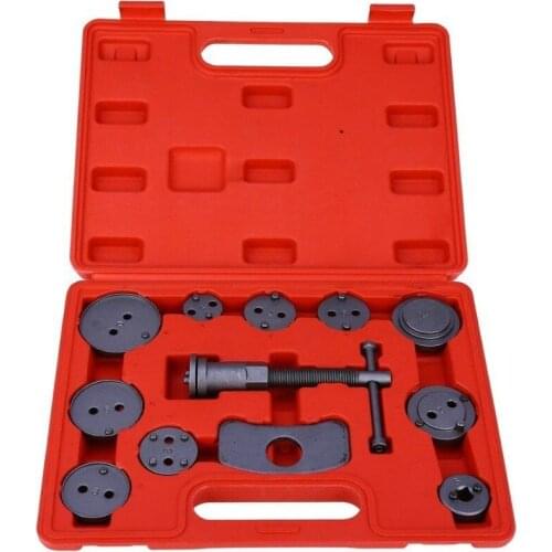 12pcs / set of automobile wheel cylinder disc brake caliper repair kit replacement piston rewind hand tool accessories