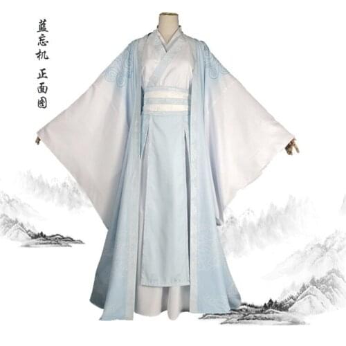 FREE Demonic Cultivation Cosplay Lan Wangji Dao Mo To Shi Wei Wuxian Cosplay Costume Anime Grandmaster of Mo Dao Zu Shi
