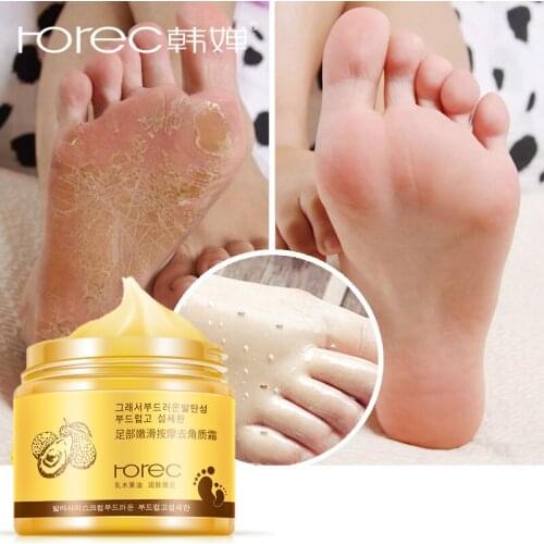 ROREC Foot Cream Foot Mask Exfoliation for Feet Massage Cream Feet Care Dead Skin Removal Smooth Cream Against Cracks Foot Peel
