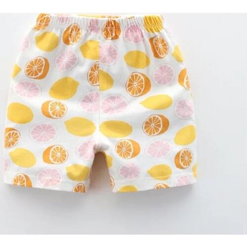 2020 Summer Baby Boy Girl Shorts 100% Pure Cotton PP Shorts For Boys Girls Children Fruit Dot Short Pants Kids Clothing