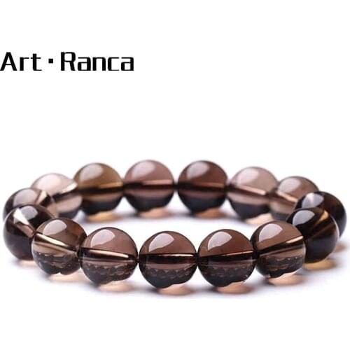 Natural Tea Crystal Fashionable Atmospheric Gemstone Bracelet