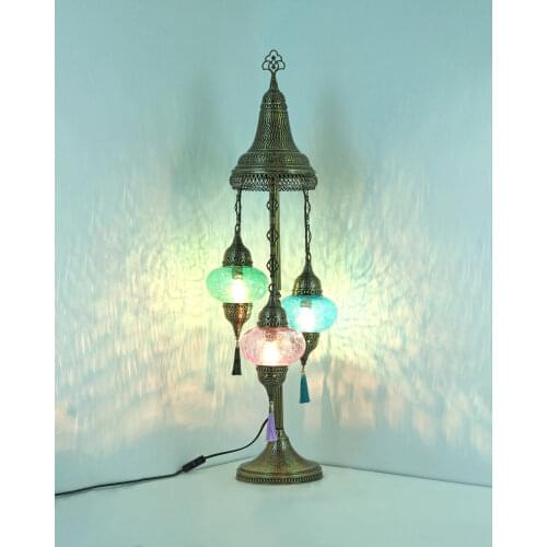 NEW Design Turkish Floor Lamp Crack glass Globe