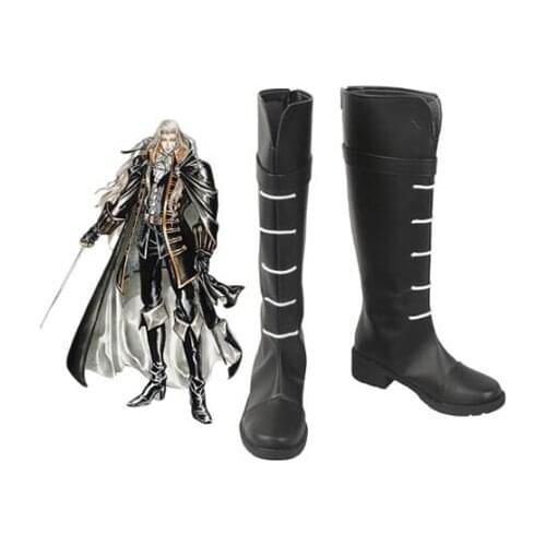 Castlevania Alucard Adrian Farenheights Tepes Cosplay Boots Shoes Men Shoes Costume Customized Accessories Halloween Party Shoes