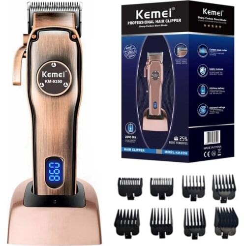 Original professional LCD dispaly adjustable hair clipper men electric hair trimmer rechargeable barber shop hair cutter machine