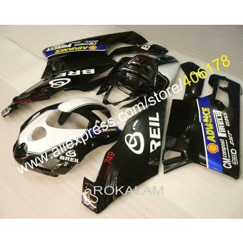 Complete Set Motorcycles For Ducati 999 749 03 04 ABS Fairing 2003 2004 Black White Fairings (Injection Molding)