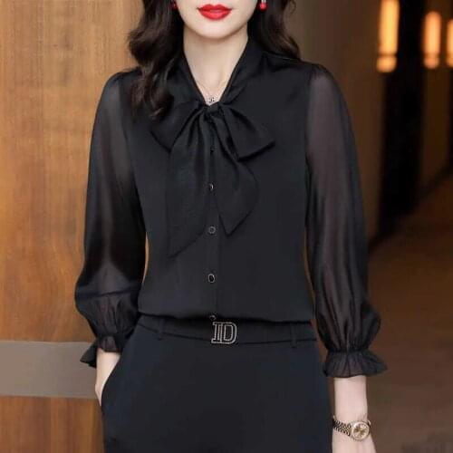 Блузки с бантом PPLMHU China At AliExpress