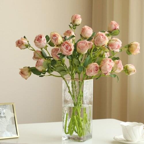 Wedding Decoration Artificial Flower Bouquet Silk Rose Fake Flowers Valentines Day Christmas Home Party Table Decor Accessories