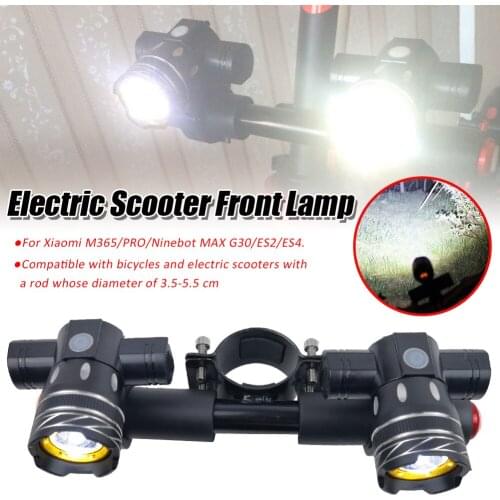 Electric Scooter 150LM Waterproof LED Headlight for Xiaomi M365/Pro/ES2/ES4 Zoomable 1200mAh Rechargeable T6 LED Front Lamp