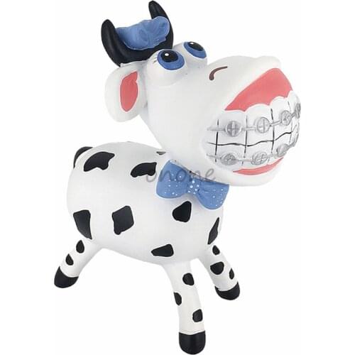 1pcs Dental Artware Cow Orthodontics Teeth Model Dentist Patient Student Learning Model Creative Gifts Articles Sculpture