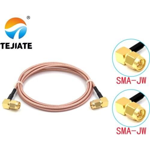 1PCS TEJIATE Adapter Cable SMA To SMA Type SMA-JW Convert SMA-JW 8-90CM 1M 1.5M 2M Length Connector RG316 Wire