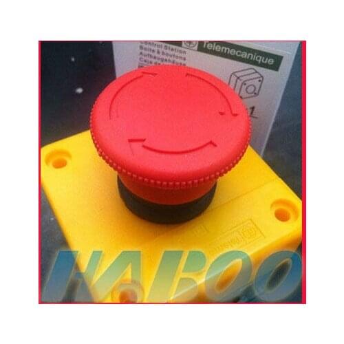 10pcs/lot 22mm emergency stop push button switch box 1NO or 1NC