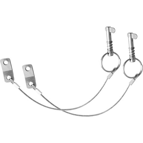 2 Pieces 6mm Replacement Quick Release Pin Lanyard Marine Boat Yacht Top Deck Hinge Hardware Accessories