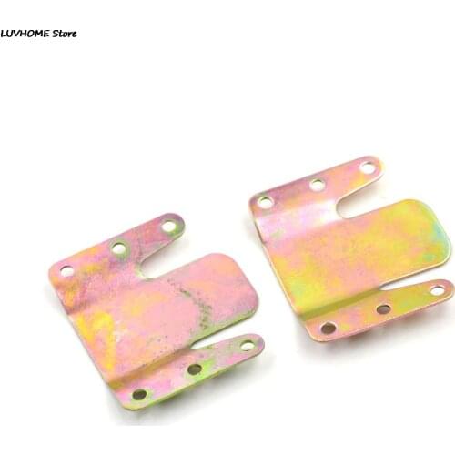 2 pcs Interlocking Style Furniture Connector With 12 Screws Metal Iron Sheets Mountain Shaped Sofa Sectional