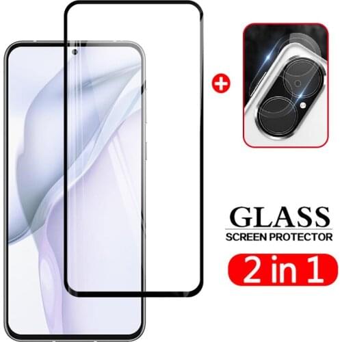 2 In 1 Back Camera Lens Film & Screen Protector Protective Tempered Glass For Huawei P50 5G 6.3"