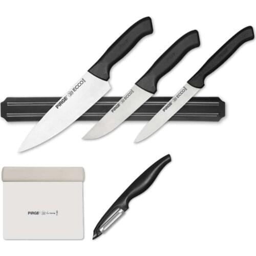 With the Ecco Magnetic Chef Knife Set, you can start to meet your knife needs at home and in your business like a professional