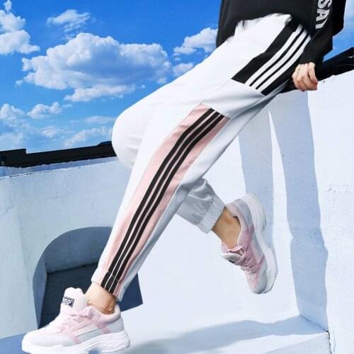 Summer Harem Pants hip hop fashion loose beam legs Ankle-Length Pants Casual 2019 womens Gym Harajuku pants Funny Trousers Girl