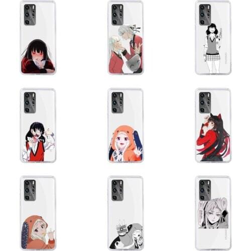 Kakegurui Jabami Yumeko Phone Case For Huawei P40 P30 P20 Mate Honor 10i 30 20 i 10 40 8x 9x Pro Lite Transparent Cover