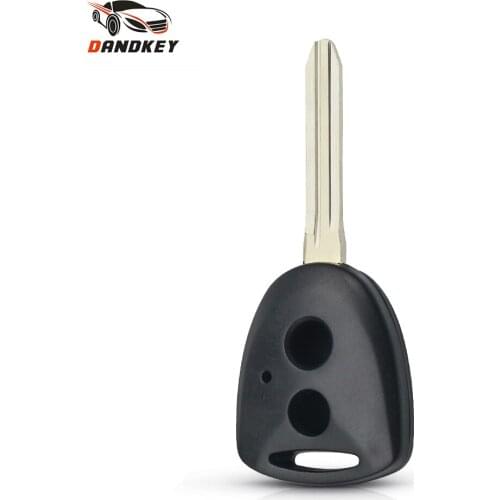 Dandkey 10pcs Replacement Remote Key Shell For Toyota Avanza Perodua Axia Daihatsu Xenia Ayla Sigra Uncut TOY43 Blade Key Case