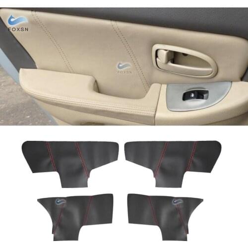 For Hyundai Elantra 2004 2005 2006 2007 2008 2009-2012 4pcs Microfiber Leather Interior Door Armrest Panel Cover Protection Trim