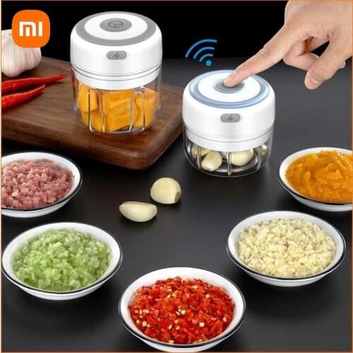 Xiaomi Mijia Wireless Electric Garlic Masher 100/250/300ml USB Charging Mini Food Chopper Press Mincer Vegetable Meat Grinder