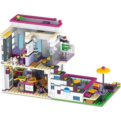 Figures Bricks Educational Toys Livis House Building Compatible Friend for Girls Unisex Self-locking Bricks Plastic