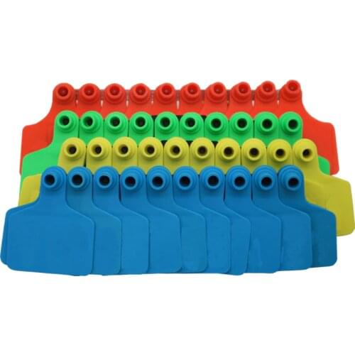 50 Pcs Animal identification,Blank ear tag Apply to pig Cattle sheep donkey horse Farm animal feeding tools