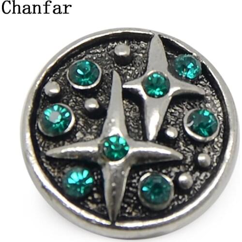 Pattern snap button leather bracelet jewelry beads, snap charm beads