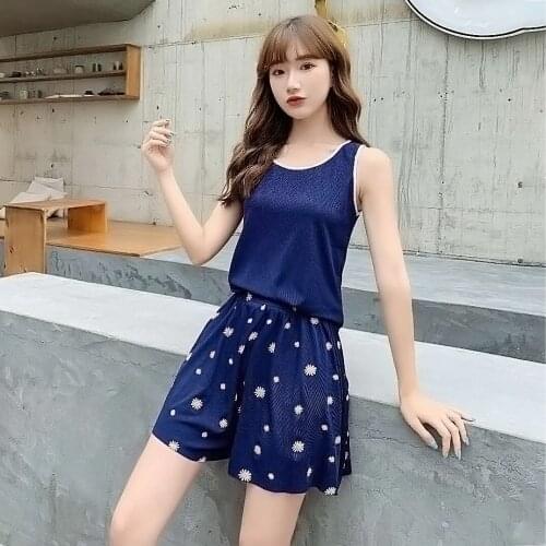 Summer Pajamas Women Pajama Shorts Lingerie Pajama Sets Women Fit 40-60 Kgs Women Leisure Suits