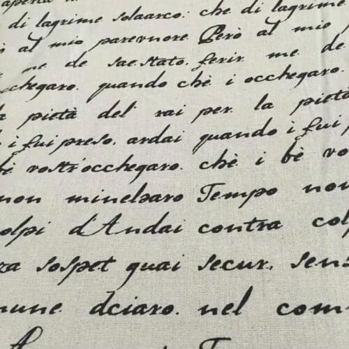 LINENCotton Fabric For Clothing Quilting FLOWERS Twill Fabrics Cloth DIY Sofa Curtain Tablecloth Cushion CRAFT SEWING Materiasl