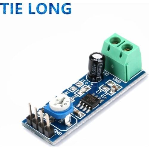 TIELONG LM386 Audio Amplifier Module 200 Times 5V-12V Input 10K Resistance
