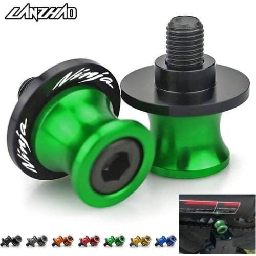 Ninja Motorcycle Swingarm Spools Rear Stand Screws Sliders CNC Aluminum Accessories for Kawasaki Ninja 250 08-17 300 13-16 250SL