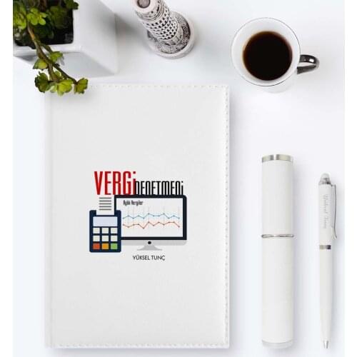 Personalized Professional Tax Denetmeni 2020 Leather Organizer & Pen Gift Set