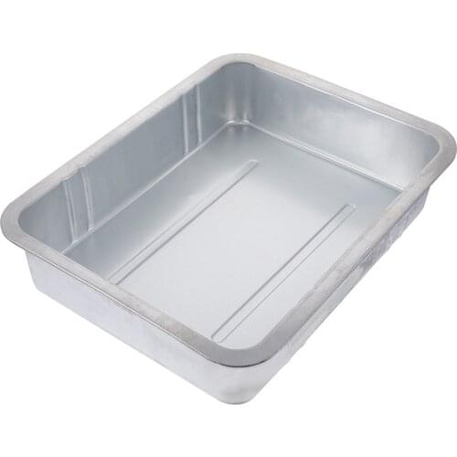 1pc Steel Oil Drain Pan Waste Engine Oil Collector Tank Gearbox Oil Drip Tray