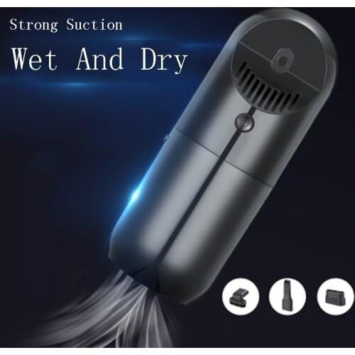 Wireless Car Vacuum Cleaner 3500 Pa Rechargeable Portable Handheld Mini Wet / Dry Auto Vacuum Cleaner For Car Vaccum
