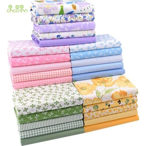 Printed Twill Cotton Fabric,Classic Flower Series,Patchwork Clothes For DIY Sewing Quilting Baby&Childs Bedclothes Material